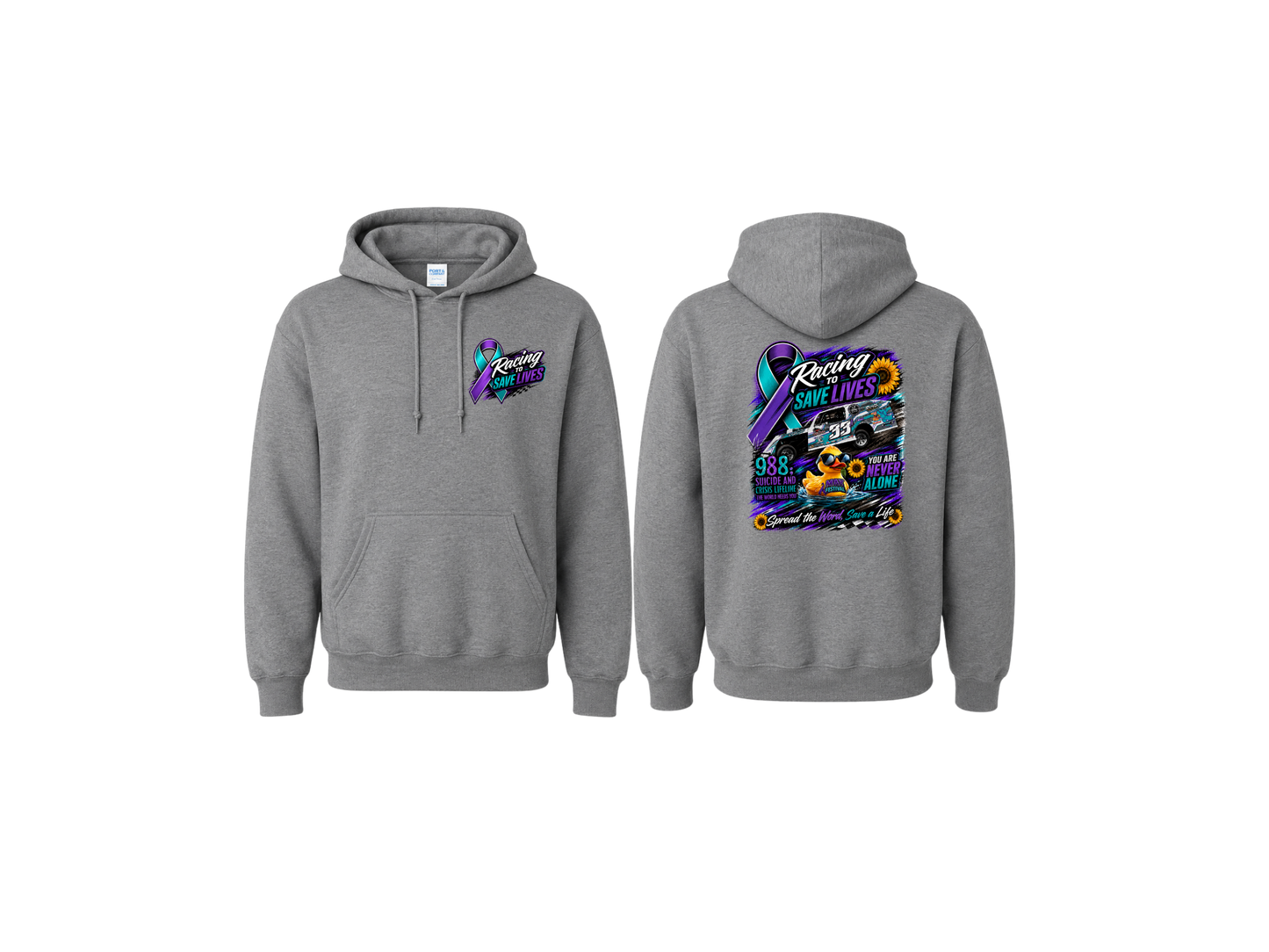 Racing to Save Lives Hoodie (YOUTH)