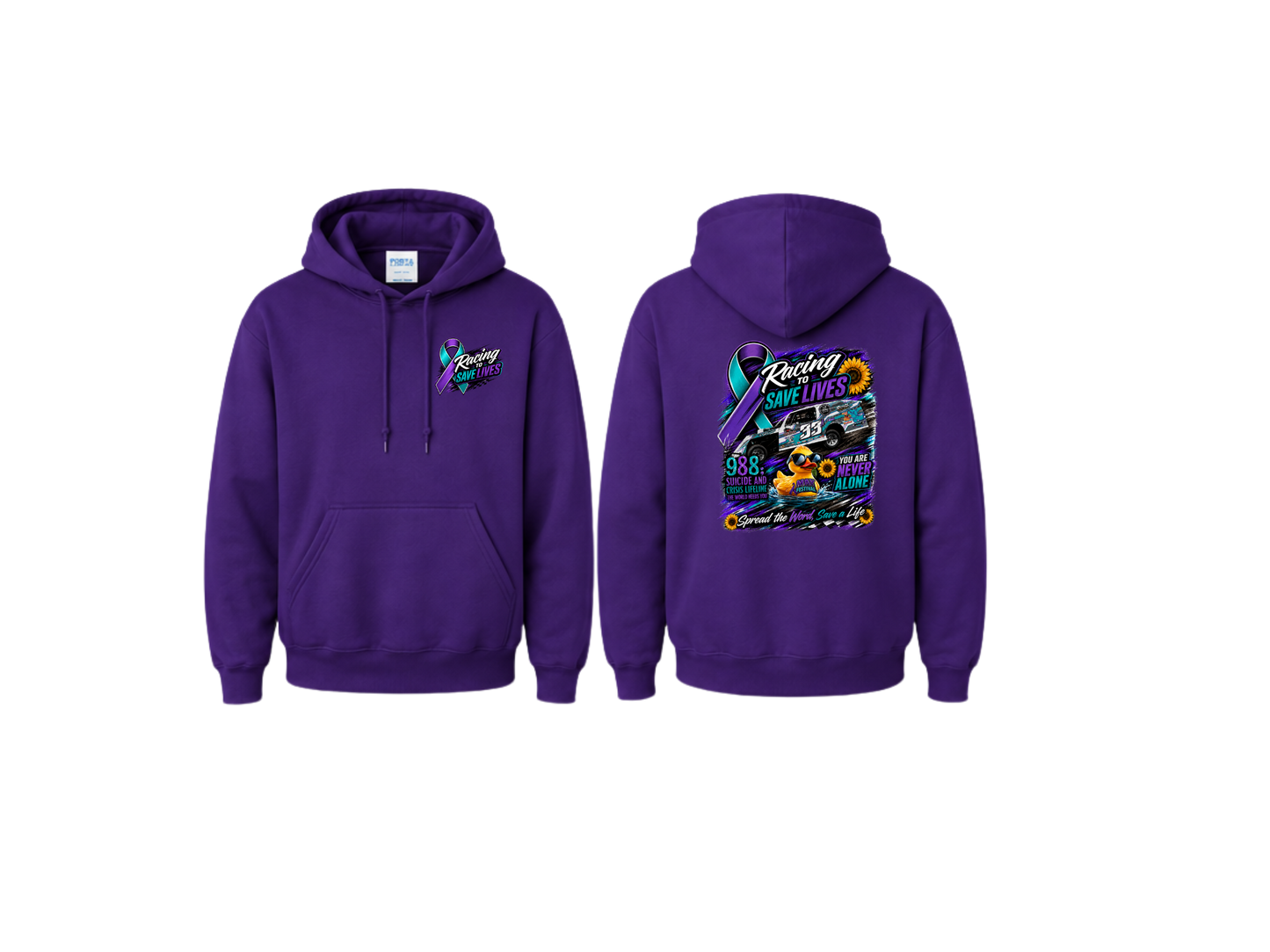 Racing to Save Lives Hoodie (YOUTH)