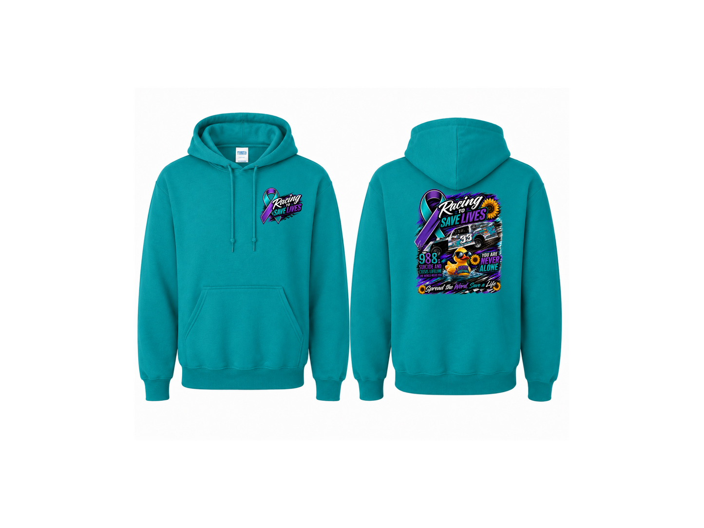 Racing to Save Lives Hoodie (YOUTH)