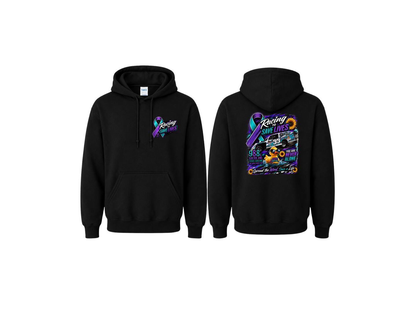 Racing to Save Lives Hoodie (YOUTH)